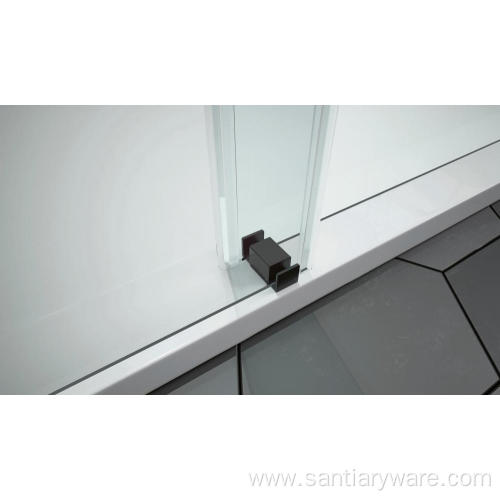 frameless bypass sliding door